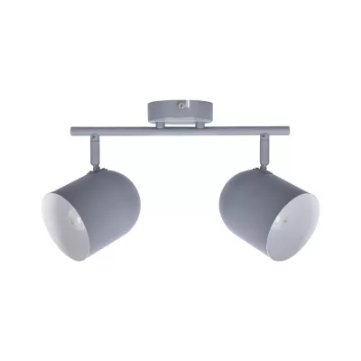 Nástěnné / stropní bodové osvětlení AZURO - 2xE27, 40W, matné šedé