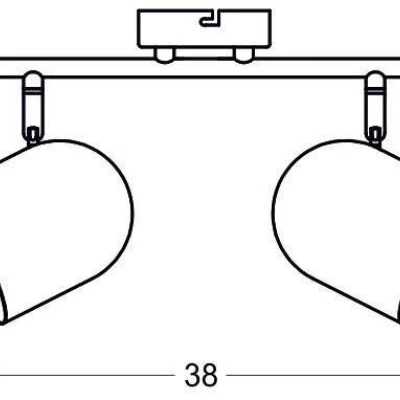 Nástěnné / stropní bodové osvětlení AZURO - 2xE27, 40W, matné šedé