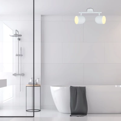 Nástěnné / stropní bodové osvětlení AZURO - 2xE27, 40W, bílé