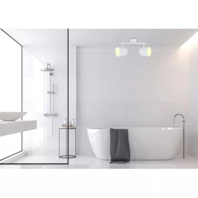 Nástěnné / stropní bodové osvětlení AZURO - 2xE27, 40W, bílé