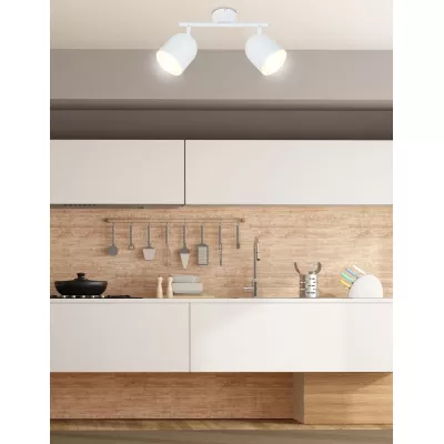 Nástěnné / stropní bodové osvětlení AZURO - 2xE27, 40W, bílé