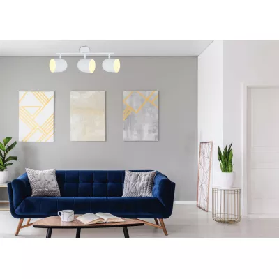 Stropní bodové osvětlení AZURO - 3xE27, 40W, bílé