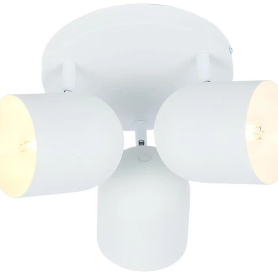 Stropní bodové osvětlení AZURO - 3xE27, 40W, kulaté, bílé