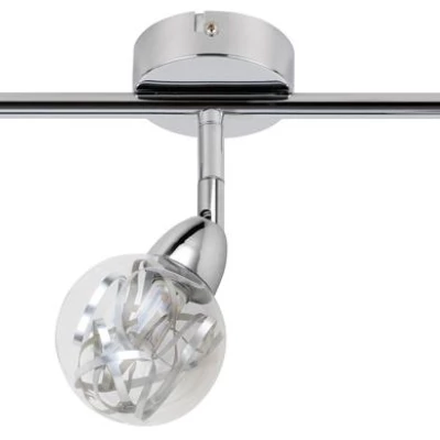 Stropní bodové LED světlo BOLO - 3x6W, 3000K (teplá bílá), chromované