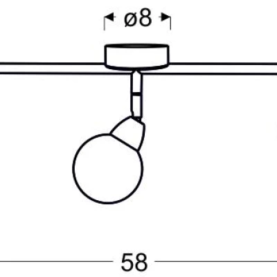 Stropní bodové LED světlo BOLO - 3x6W, 3000K (teplá bílá), chromované