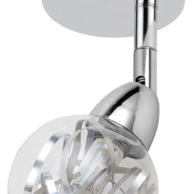 Nástěnné bodové LED světlo BOLO - 1x6W, 3000K (teplá bílá), chromované