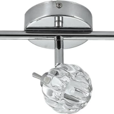 Stropní bodové osvětlení BOMBOLA - 3xG9, 40W, chromované / čiré