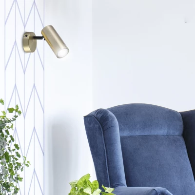 Nástěnné bodové svítidlo COLLY - 1xGU10, 15W, mosazné