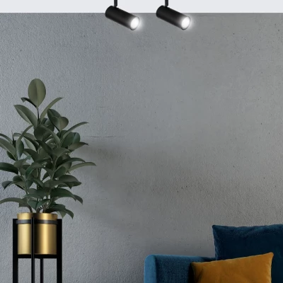 Stropní bodové svítidlo COLLY - 2xGU10, 15W, černé