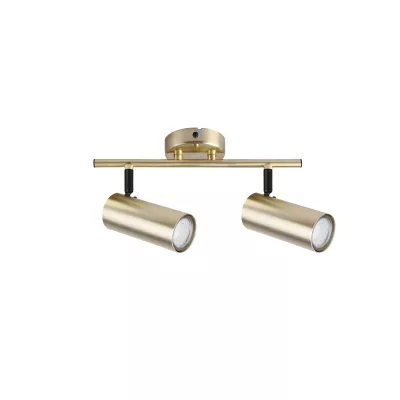 Stropní bodové svítidlo COLLY - 2xGU10, 15W, mosazné