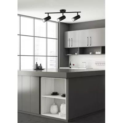 Stropní bodové svítidlo COLLY - 3xGU10, 15W, černé