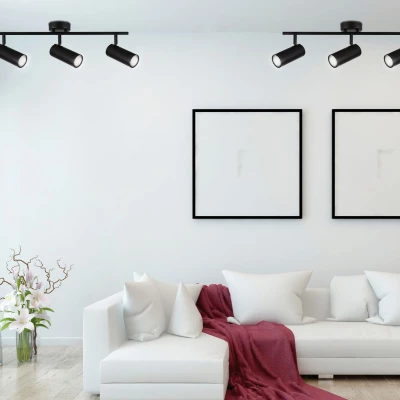 Stropní bodové svítidlo COLLY - 3xGU10, 15W, černé