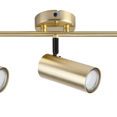 Stropní bodové svítidlo COLLY - 3xGU10, 15W, mosazné