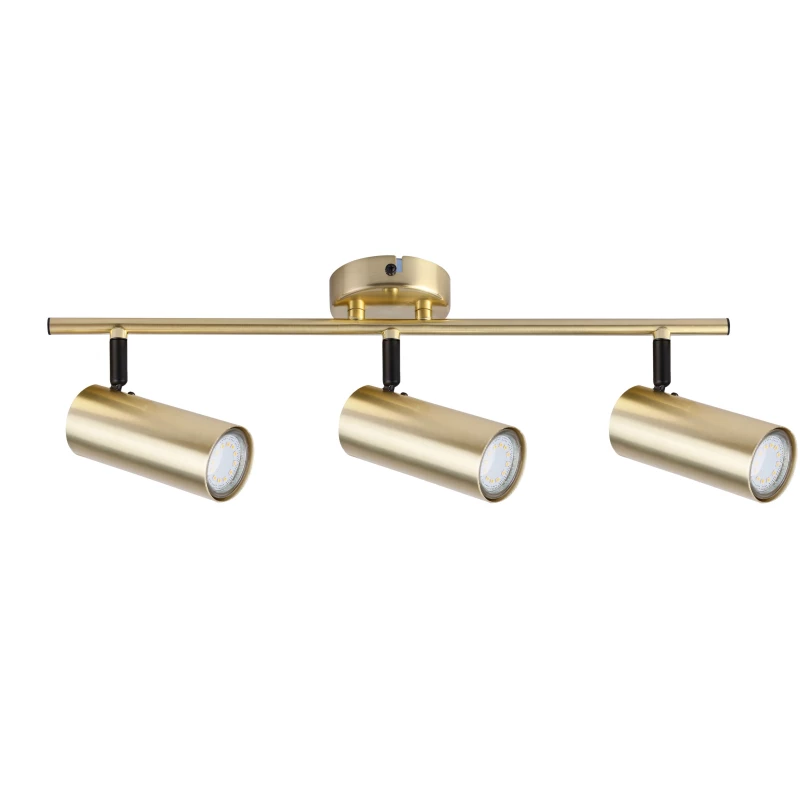 Stropní bodové svítidlo COLLY - 3xGU10, 15W, mosazné