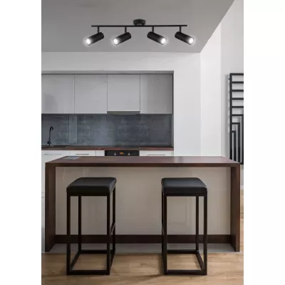 Stropní bodové svítidlo COLLY - 4xGU10, 15W, černé