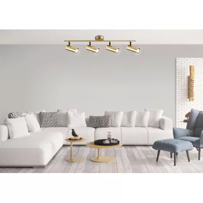 Stropní bodové svítidlo COLLY - 4xGU10, 15W, mosazné