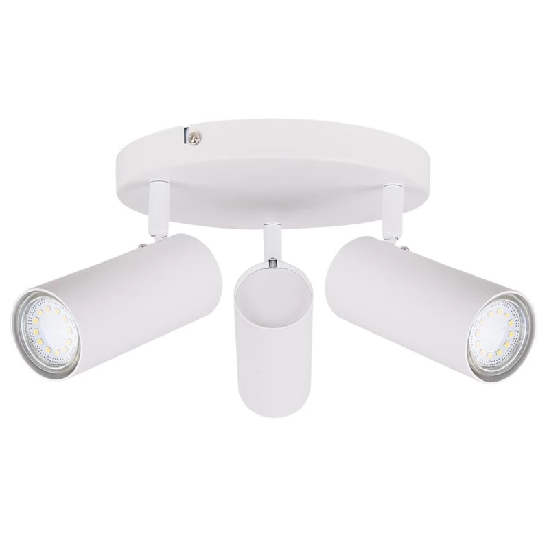 Stropní bodové kulaté svítidlo COLLY - 3xGU10, 15W, bílé