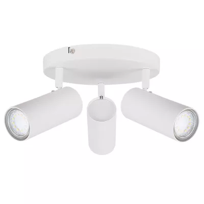 Stropní bodové kulaté svítidlo COLLY - 3xGU10, 15W, bílé