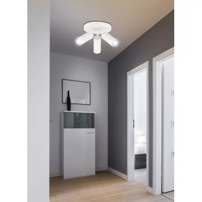 Stropní bodové kulaté svítidlo COLLY - 3xGU10, 15W, bílé
