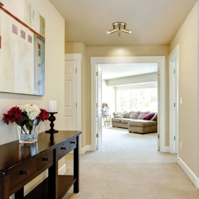 Stropní bodové kulaté svítidlo COLLY - 3xGU10, 15W, mosazné