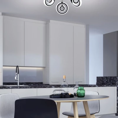 Stropní bodové LED světlo CELT - 3x6W, 3000K (teplá bílá), chromované