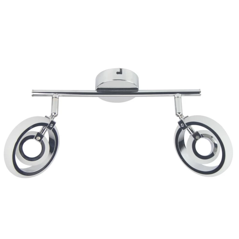 Nástěnné / stropní bodové LED světlo CELT - 2x6W, 3000K (teplá bílá), chromované