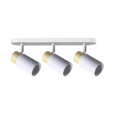 Bodové stropní svítidlo CLARO - 3xGU10, 15W, hnědé / bílé