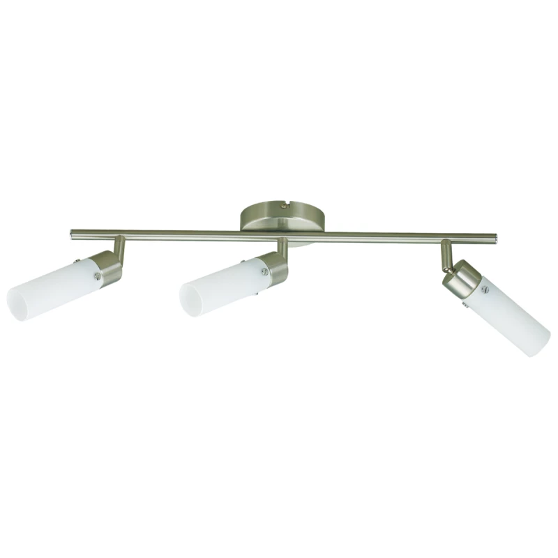 Stropní bodové osvětlení CONCORDIA - 3xE14, 9W, stříbrné / bílé