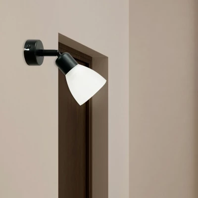 Nástěnné bodové svítidlo COSTA - 1xE14, 40W, černé / bílé