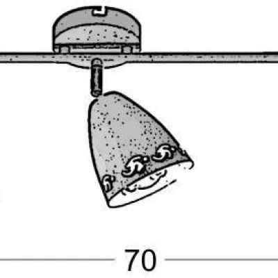 Moderní bodové stropní svítidlo COTY - 3xE14, 40W, černé