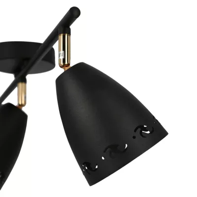 Moderní bodové stropní svítidlo COTY - 3xE14, 40W, černé