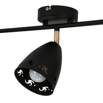 Moderní bodové stropní svítidlo COTY - 3xE14, 40W, černé