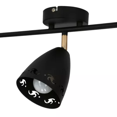 Moderní bodové stropní svítidlo COTY - 3xE14, 40W, černé