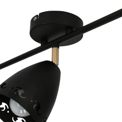 Moderní bodové stropní svítidlo COTY - 3xE14, 40W, černé