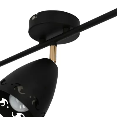 Moderní bodové stropní svítidlo COTY - 3xE14, 40W, černé