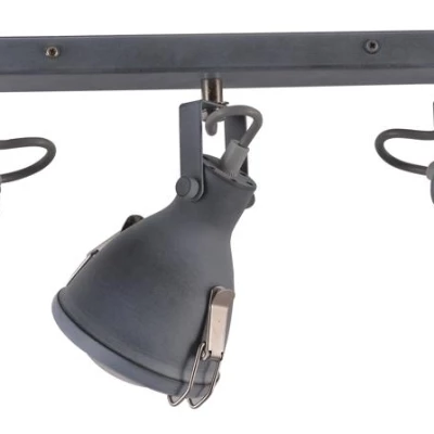 Bodové stropní loftové svítidlo CRODO - 3xE14, 40W, šedé