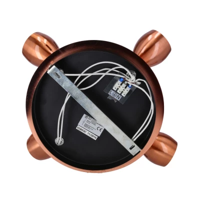 Stropní bodové kulaté osvětlení CROSS - 4xGU10, 50W, měděné