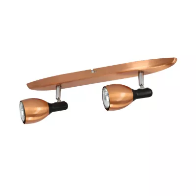 Nástěnné / stropní bodové osvětlení CROSS - 2xGU10, 50W, měděné