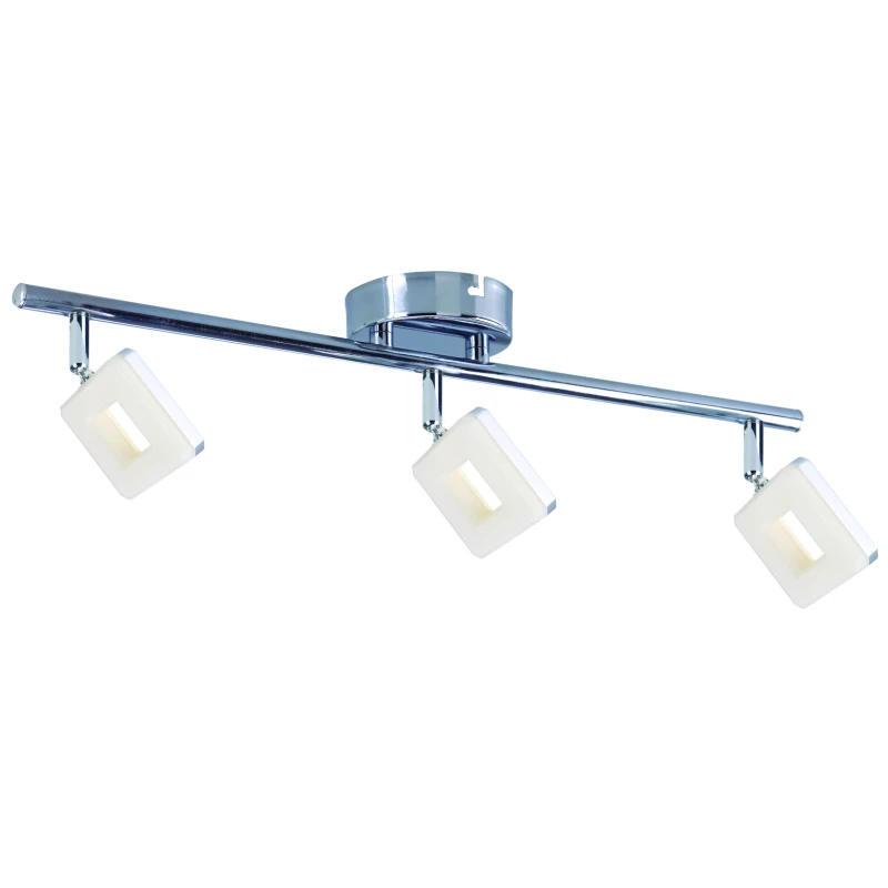 Stropní bodové LED svítidlo CYNTHIA - 3x5W, 3000K (teplá bílá), chromované