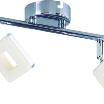 Nástěnné bodové LED osvětlení CYNTHIA - 2x5W, 3000K (teplá bílá), chromované