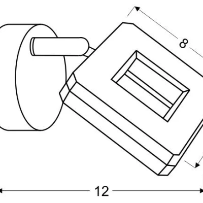 Nástěnné bodové LED světlo CYNTHIA - 1x5W, 3000K (teplá bílá), chromované