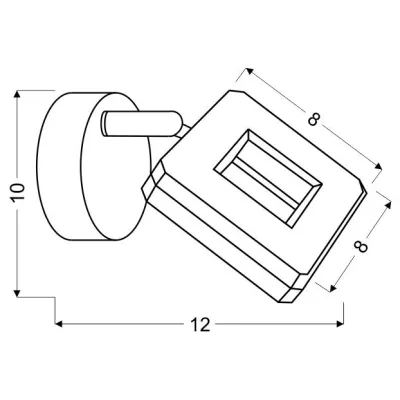 Nástěnné bodové LED světlo CYNTHIA - 1x5W, 3000K (teplá bílá), chromované