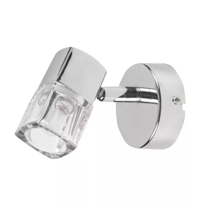 Nástěnné bodové osvětlení DIAMENT - 1xG9, 40W, chromované / čiré