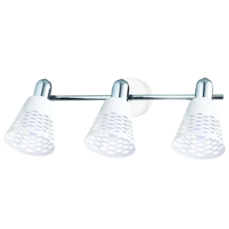 Stropní bodové osvětlení DISCOVERY - 3xE14, 40W, chromované / bílé