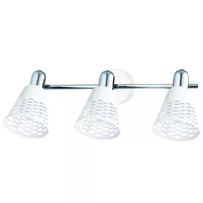 Stropní bodové osvětlení DISCOVERY - 3xE14, 40W, chromované / bílé