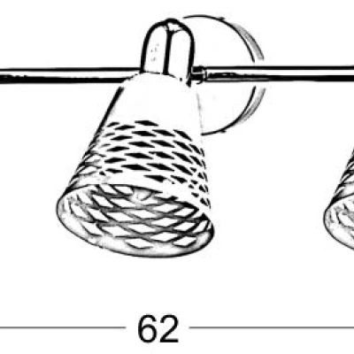 Stropní bodové osvětlení DISCOVERY - 3xE14, 40W, chromované / bílé
