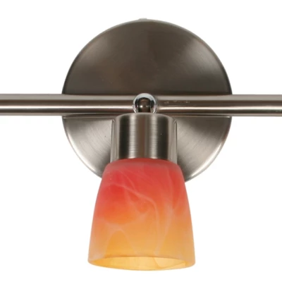 Stropní bodové osvětlení DROPS - 3xG9, 40W, stříbrné / oranžovožluté