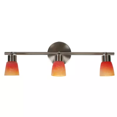 Stropní bodové osvětlení DROPS - 3xG9, 40W, stříbrné / oranžovožluté