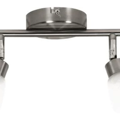 Stropní bodové osvětlení DROPS - 4xG9, 40W, stříbrné / mléčné sklo