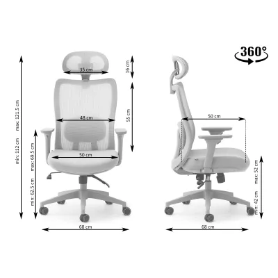 Kancelářská židle BERNADINA - mátová